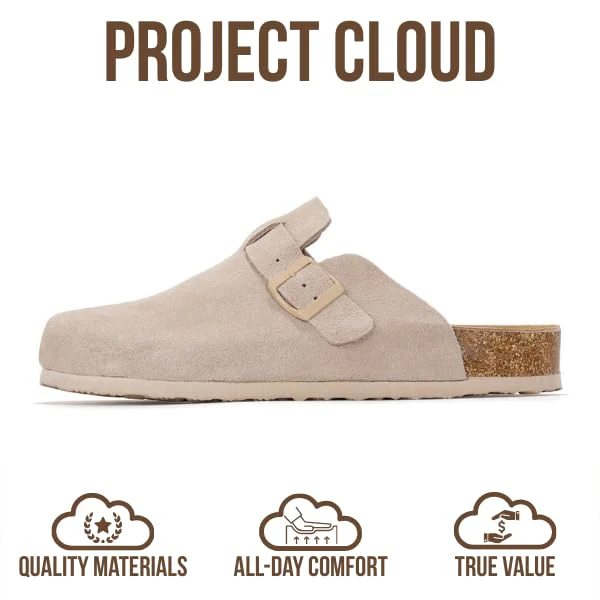 Project Cloud Men's Clogs | 100% Genuine Full Grain Leather | Memory Foam | Non-Slip | Brooklyn - Image 103