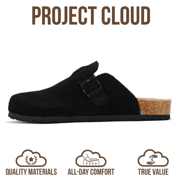 Project Cloud Men's Clogs | 100% Genuine Full Grain Leather | Memory Foam | Non-Slip | Brooklyn - Image 15