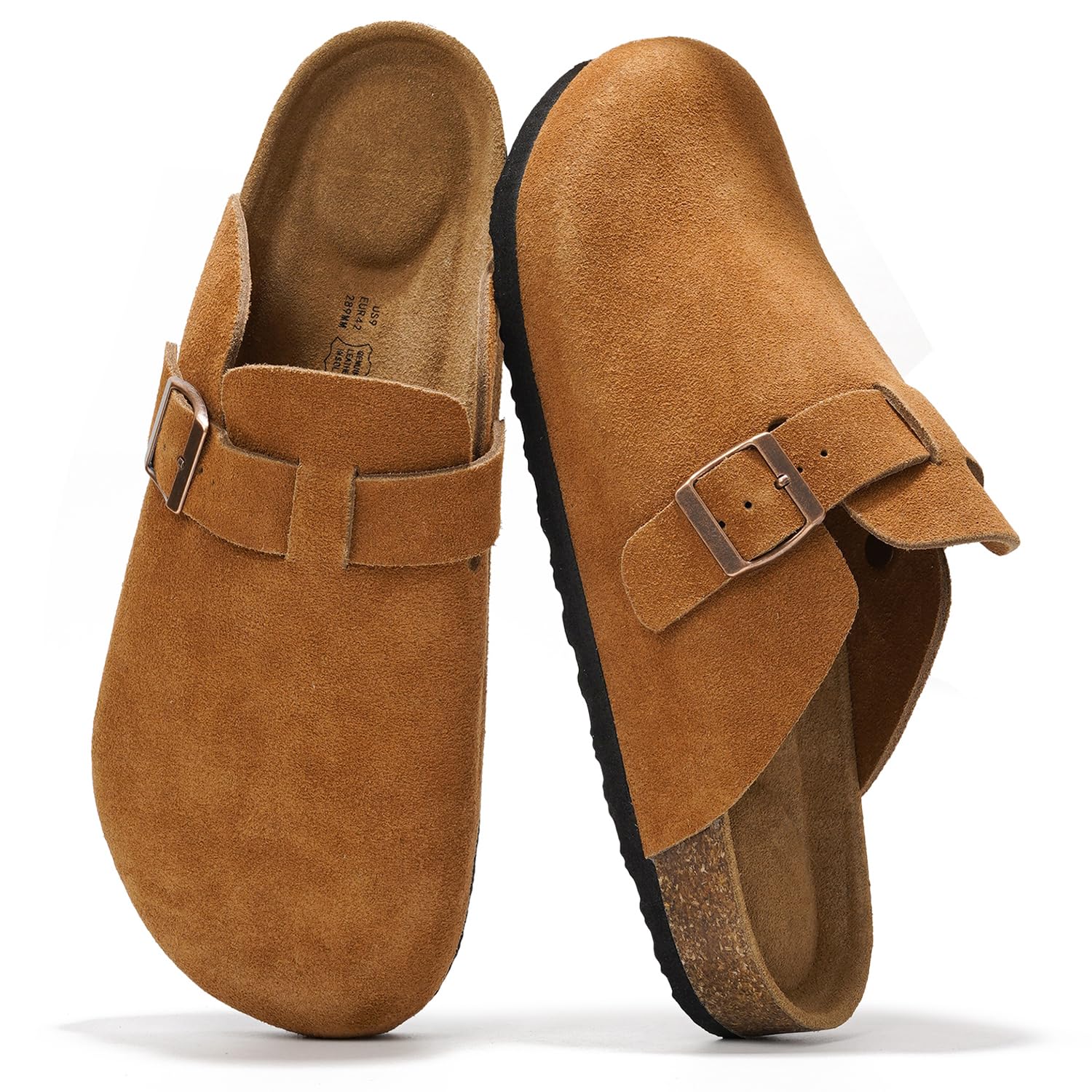 Project Cloud Men's Clogs | 100% Genuine Full Grain Leather | Memory Foam | Non-Slip | Brooklyn - Image 41