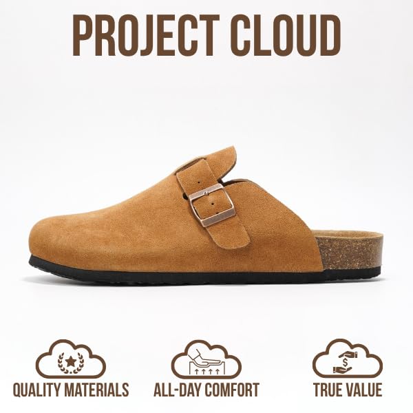 Project Cloud Men's Clogs | 100% Genuine Full Grain Leather | Memory Foam | Non-Slip | Brooklyn - Image 44