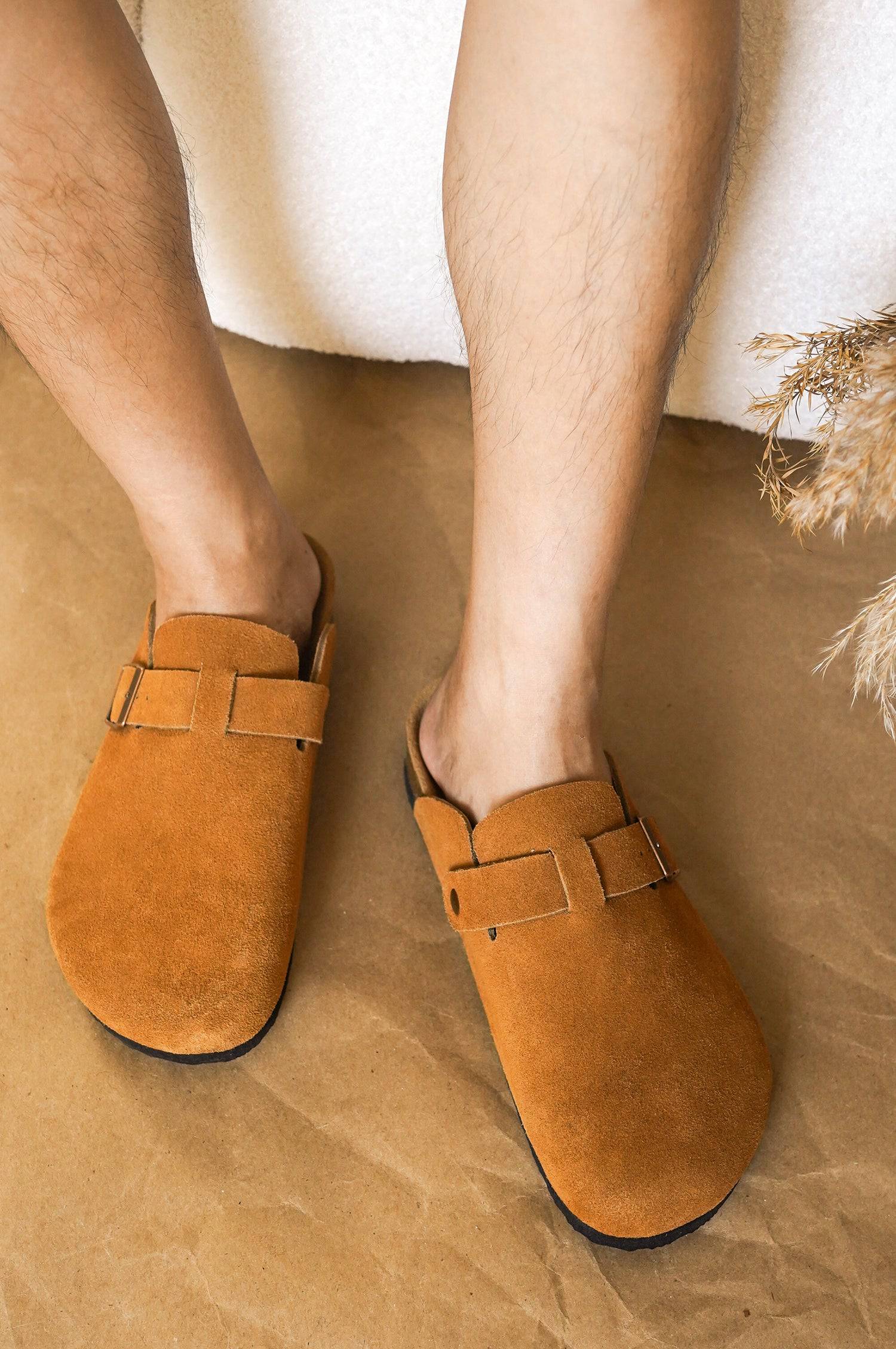 Project Cloud Men's Clogs | 100% Genuine Full Grain Leather | Memory Foam | Non-Slip | Brooklyn - Image 46