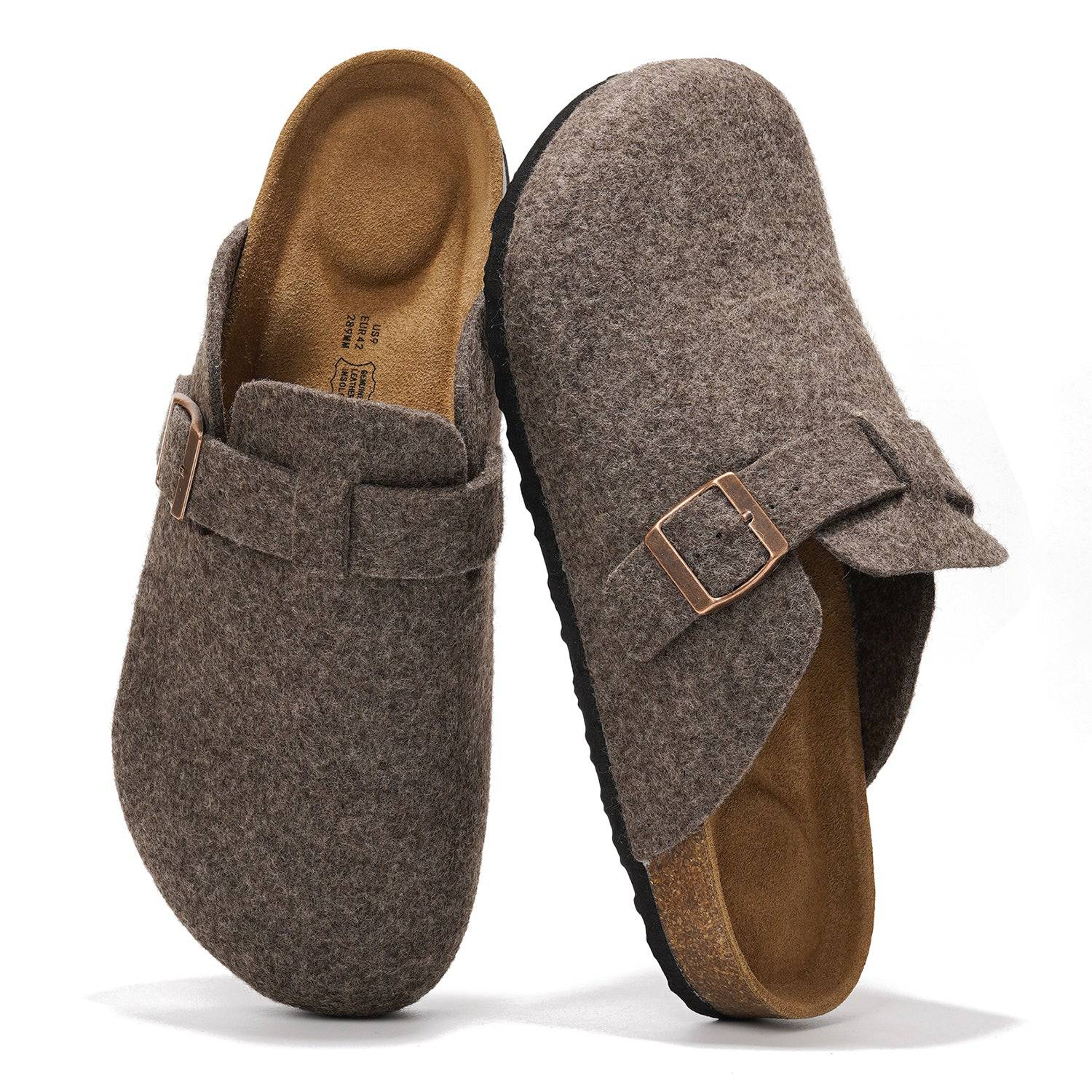 Project Cloud Men's Clogs | 100% Genuine Full Grain Leather | Memory Foam | Non-Slip | Brooklyn - Image 47
