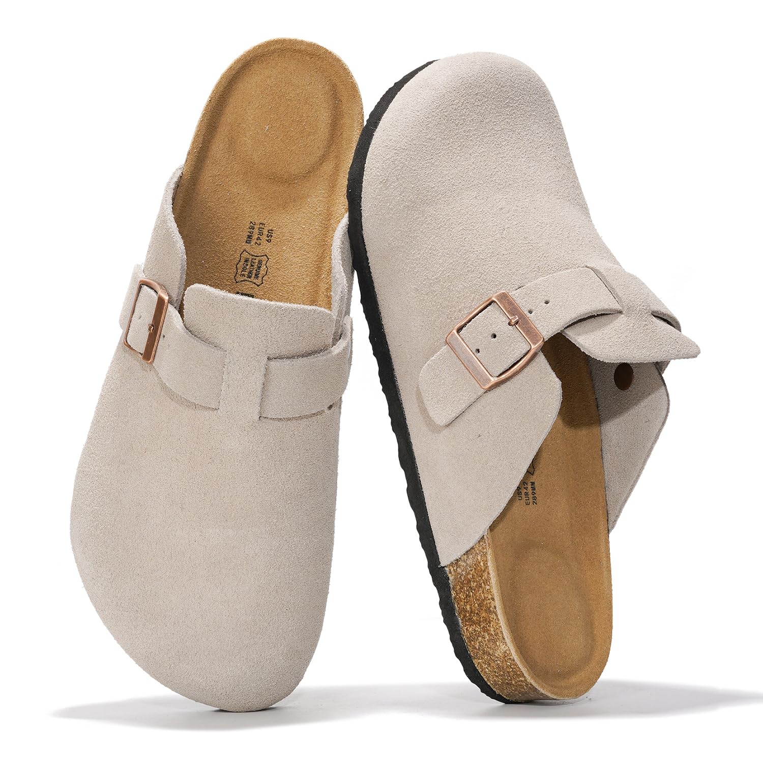Project Cloud Men's Clogs | 100% Genuine Full Grain Leather | Memory Foam | Non-Slip | Brooklyn - Image 59