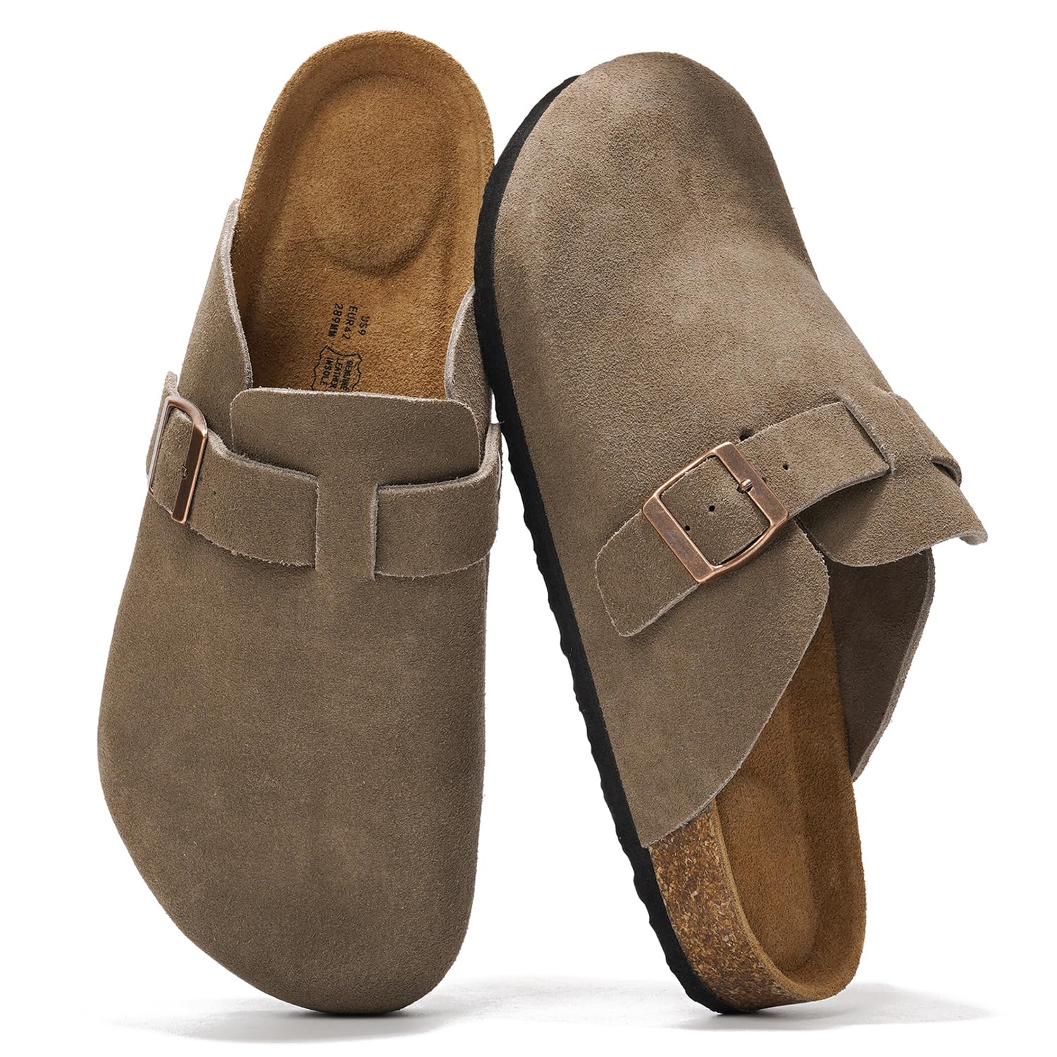 Project Cloud Men's Clogs | 100% Genuine Full Grain Leather | Memory Foam | Non-Slip | Brooklyn - Image 6