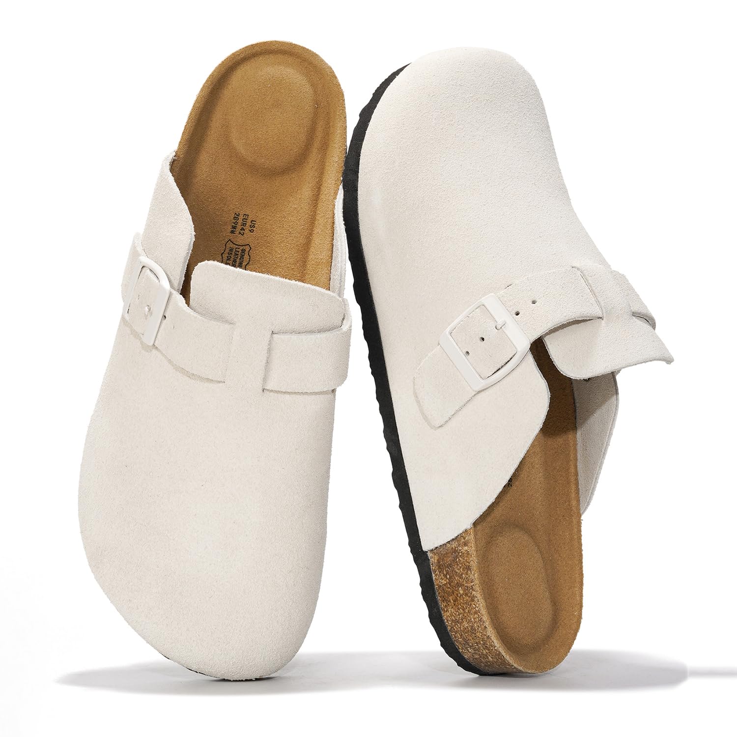 Project Cloud Men's Clogs | 100% Genuine Full Grain Leather | Memory Foam | Non-Slip | Brooklyn - Image 61