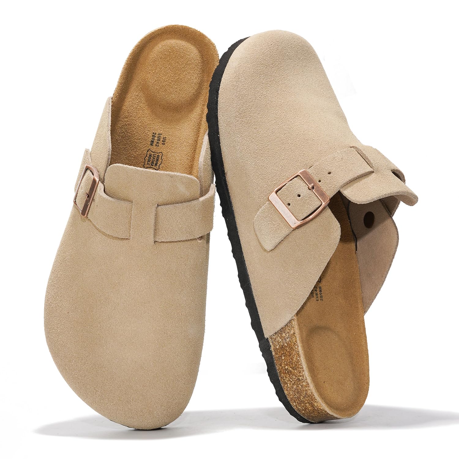 Project Cloud Men's Clogs | 100% Genuine Full Grain Leather | Memory Foam | Non-Slip | Brooklyn - Image 67