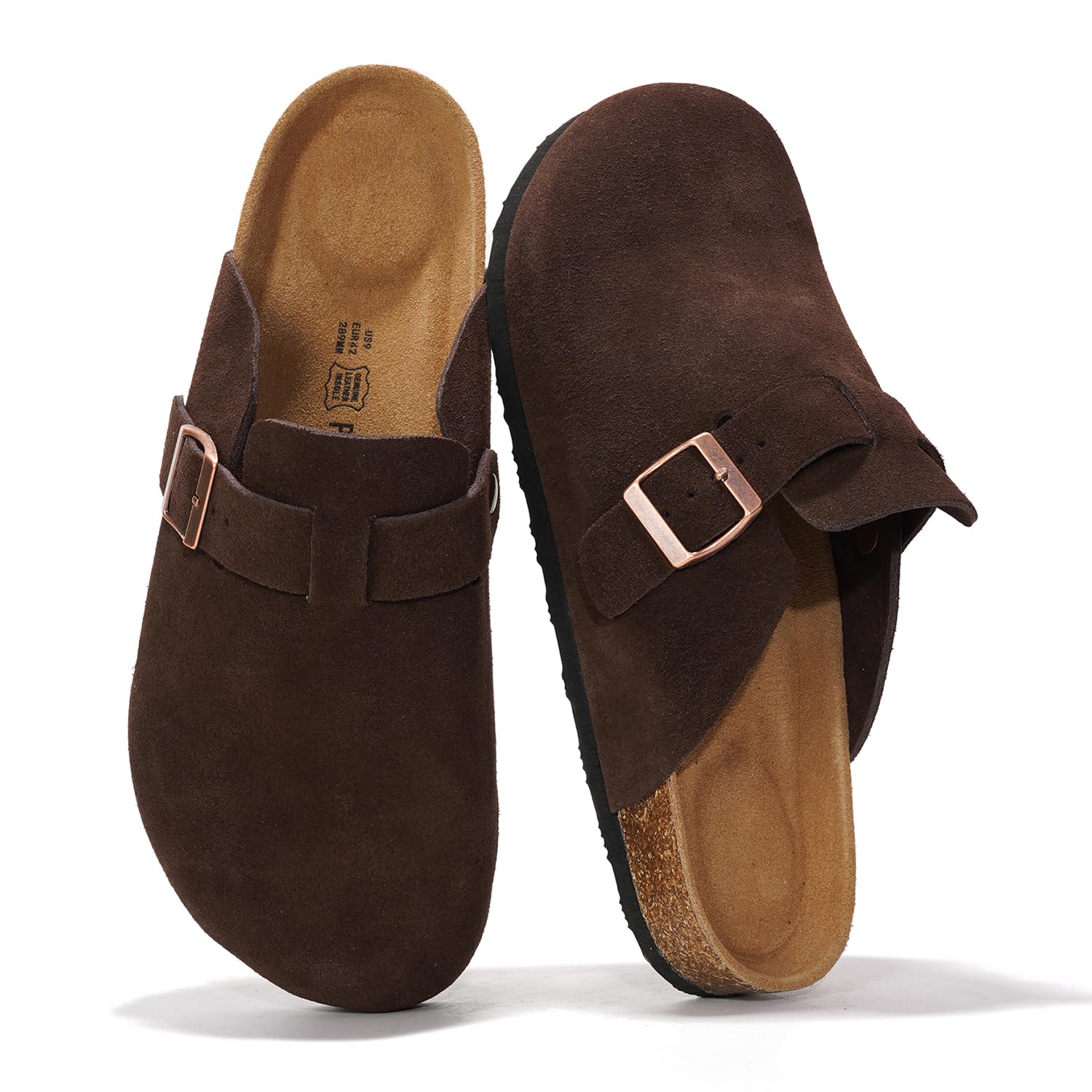 Project Cloud Men's Clogs | 100% Genuine Full Grain Leather | Memory Foam | Non-Slip | Brooklyn - Image 73