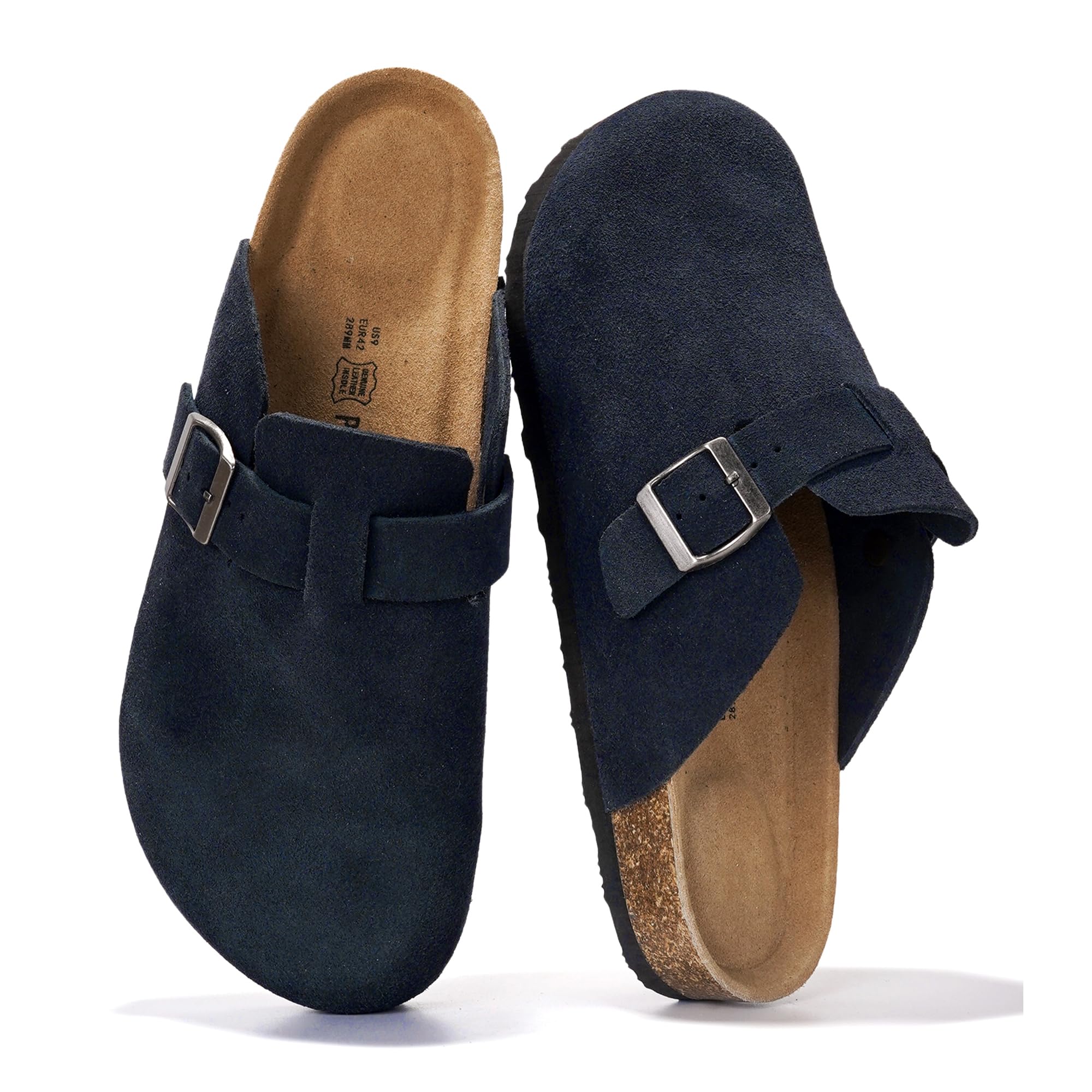 Project Cloud Men's Clogs | 100% Genuine Full Grain Leather | Memory Foam | Non-Slip | Brooklyn - Image 79