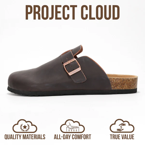 Project Cloud Men's Clogs | 100% Genuine Full Grain Leather | Memory Foam | Non-Slip | Brooklyn - Image 87