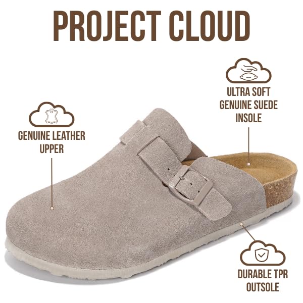 Project Cloud Men's Clogs | 100% Genuine Full Grain Leather | Memory Foam | Non-Slip | Brooklyn - Image 97