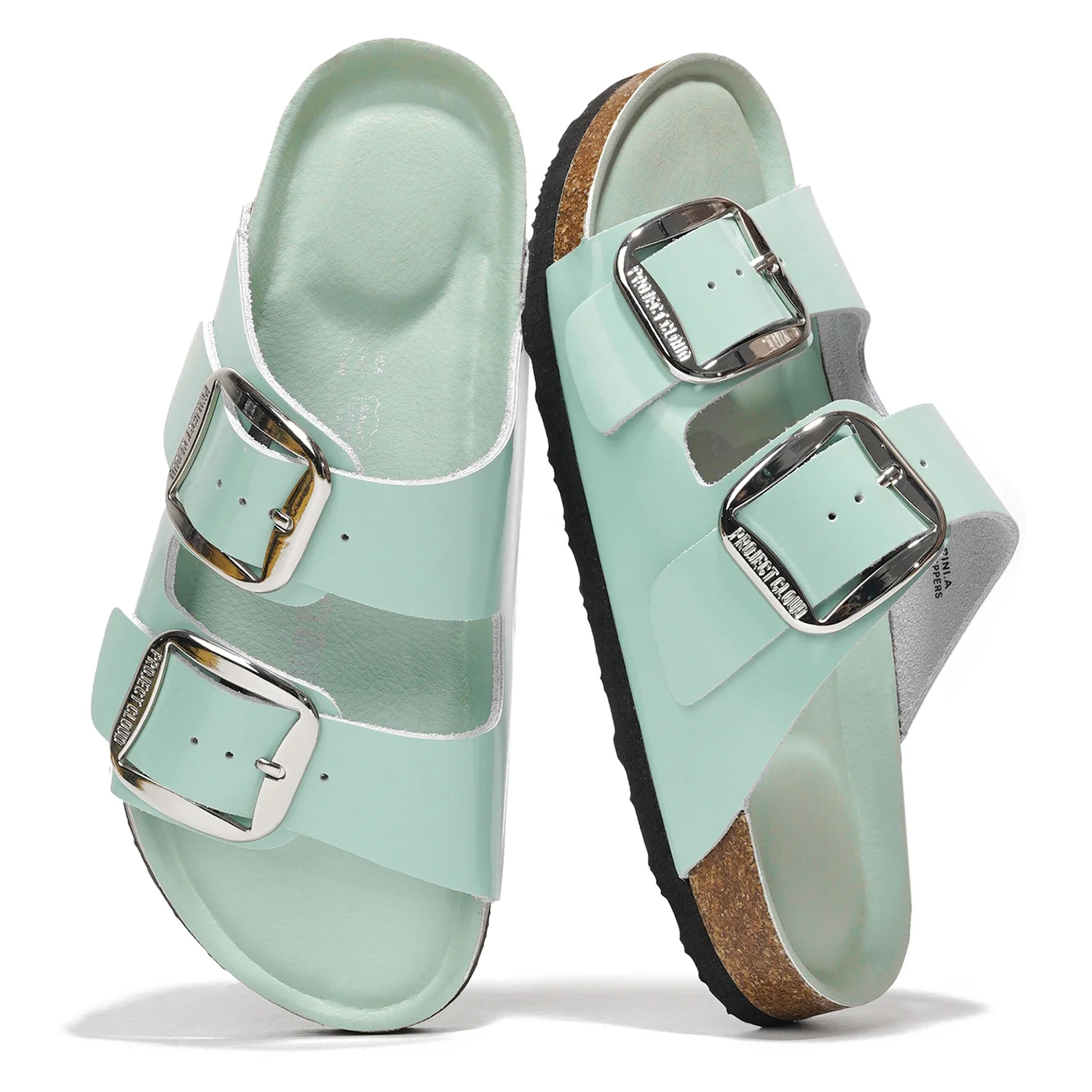 Project Cloud Women's | 100% Genuine Leather Women Flat Sandals | ProjectPlush | Lightweight | Non-Slip - Santorini - Image 103