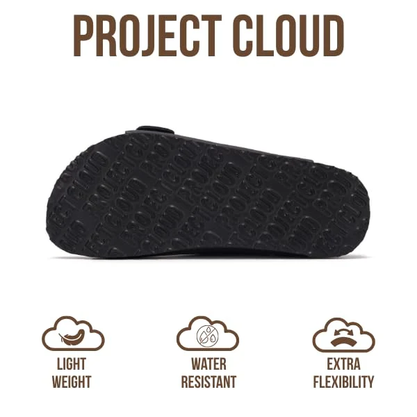 Project Cloud Women's | 100% Genuine Leather Women Flat Sandals | ProjectPlush | Lightweight | Non-Slip - Santorini - Image 129