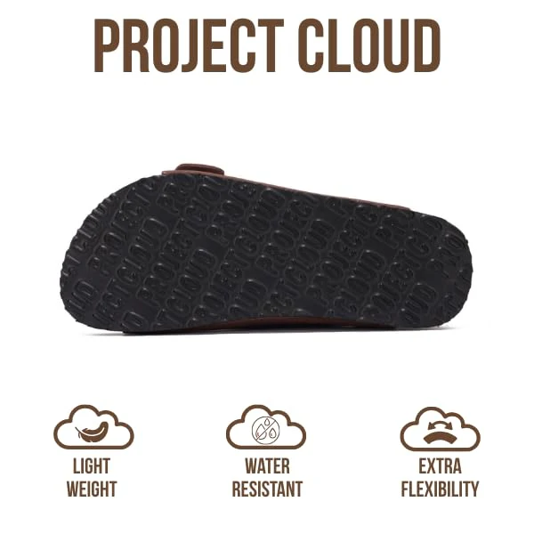 Project Cloud Women's | 100% Genuine Leather Women Flat Sandals | ProjectPlush | Lightweight | Non-Slip - Santorini - Image 155