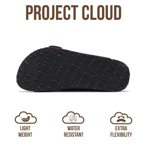 Project Cloud Women's | 100% Genuine Leather Women Flat Sandals | ProjectPlush | Lightweight | Non-Slip - Santorini - Image 161