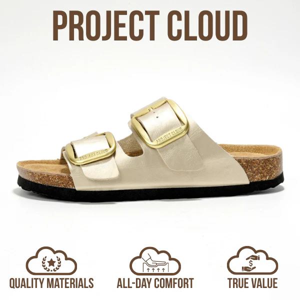 Project Cloud Women's | 100% Genuine Leather Women Flat Sandals | ProjectPlush | Lightweight | Non-Slip - Santorini - Image 21