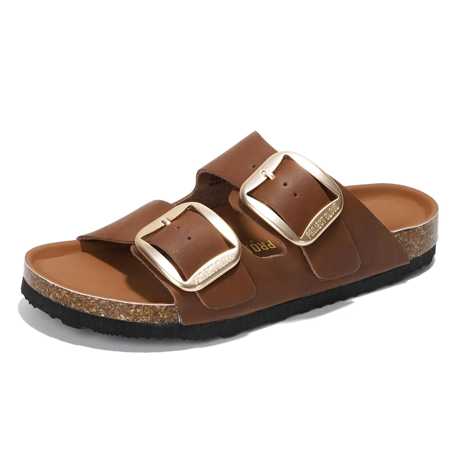 Project Cloud Women's | 100% Genuine Leather Women Flat Sandals | ProjectPlush | Lightweight | Non-Slip - Santorini - Image 25