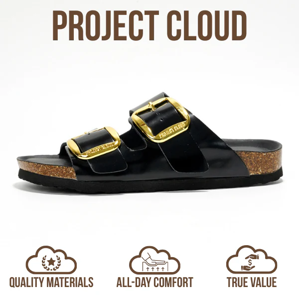 Project Cloud Women's | 100% Genuine Leather Women Flat Sandals | ProjectPlush | Lightweight | Non-Slip - Santorini - Image 30
