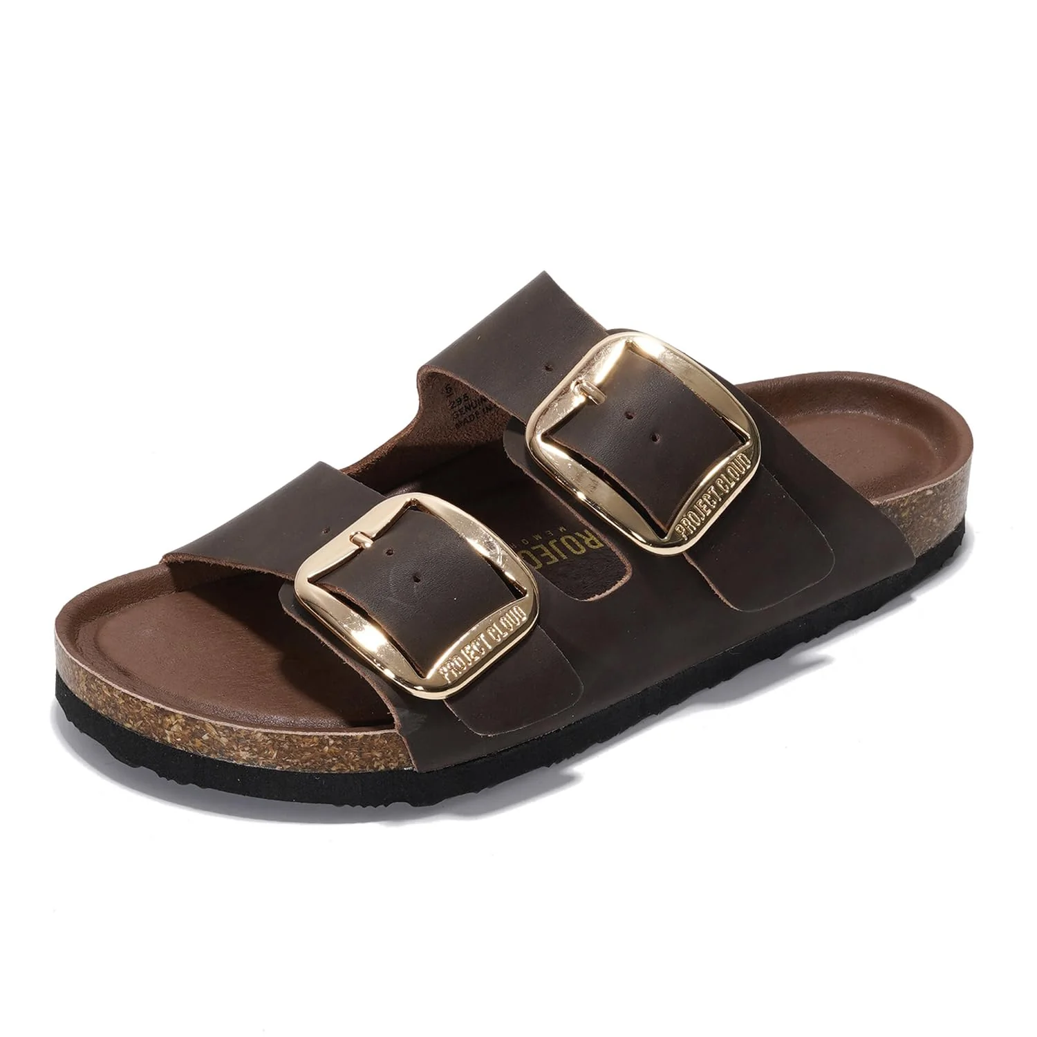 Project Cloud Women's | 100% Genuine Leather Women Flat Sandals | ProjectPlush | Lightweight | Non-Slip - Santorini - Image 40