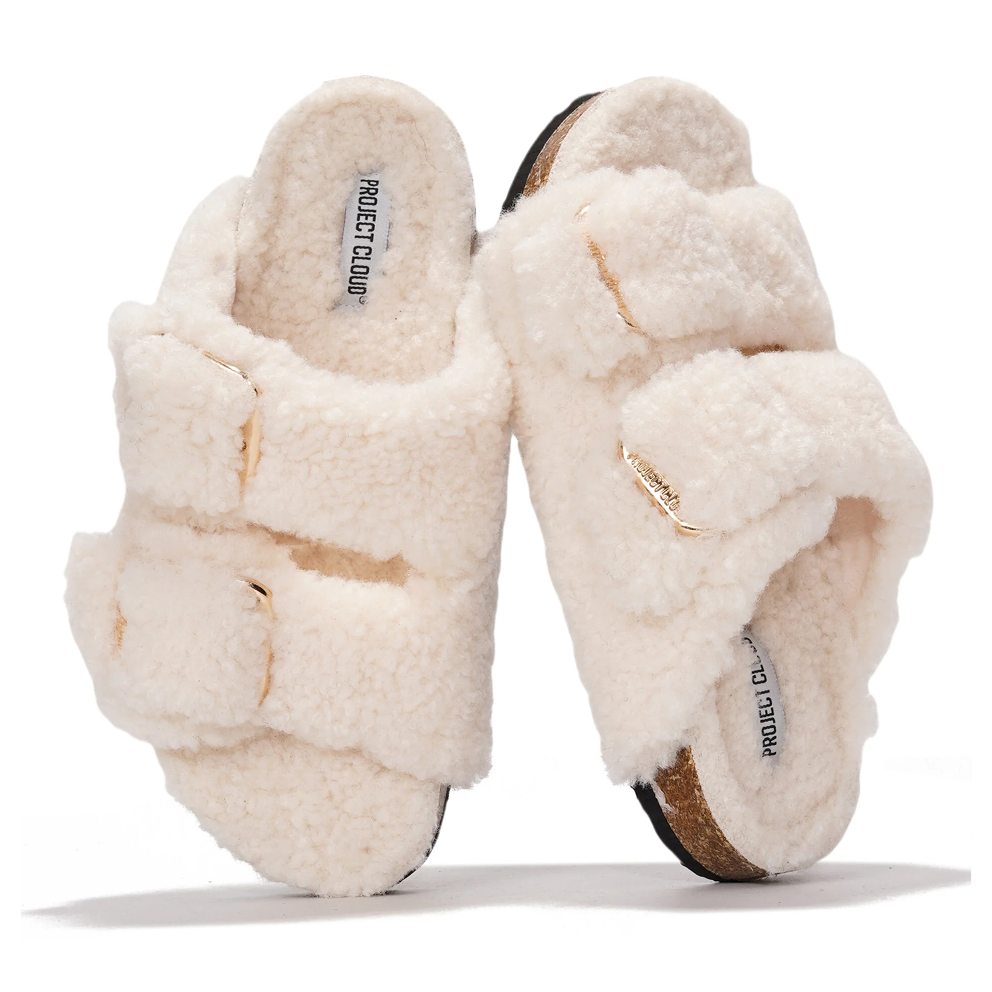 Project Cloud Women's | 100% Genuine Leather Women Flat Sandals | ProjectPlush | Lightweight | Non-Slip - Santorini - Image 51