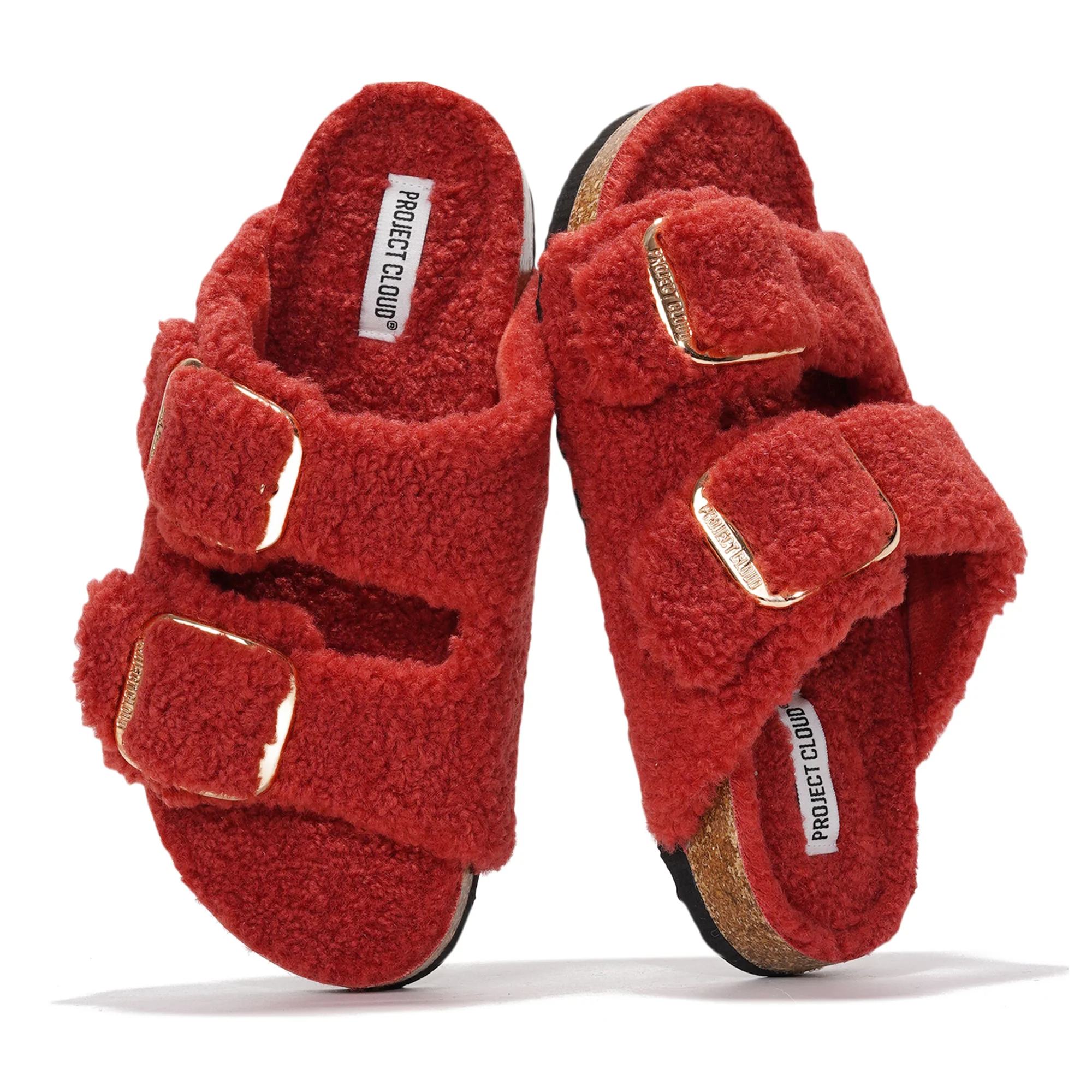 Project Cloud Women's | 100% Genuine Leather Women Flat Sandals | ProjectPlush | Lightweight | Non-Slip - Santorini - Image 56