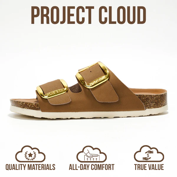 Project Cloud Women's | 100% Genuine Leather Women Flat Sandals | ProjectPlush | Lightweight | Non-Slip - Santorini - Image 70