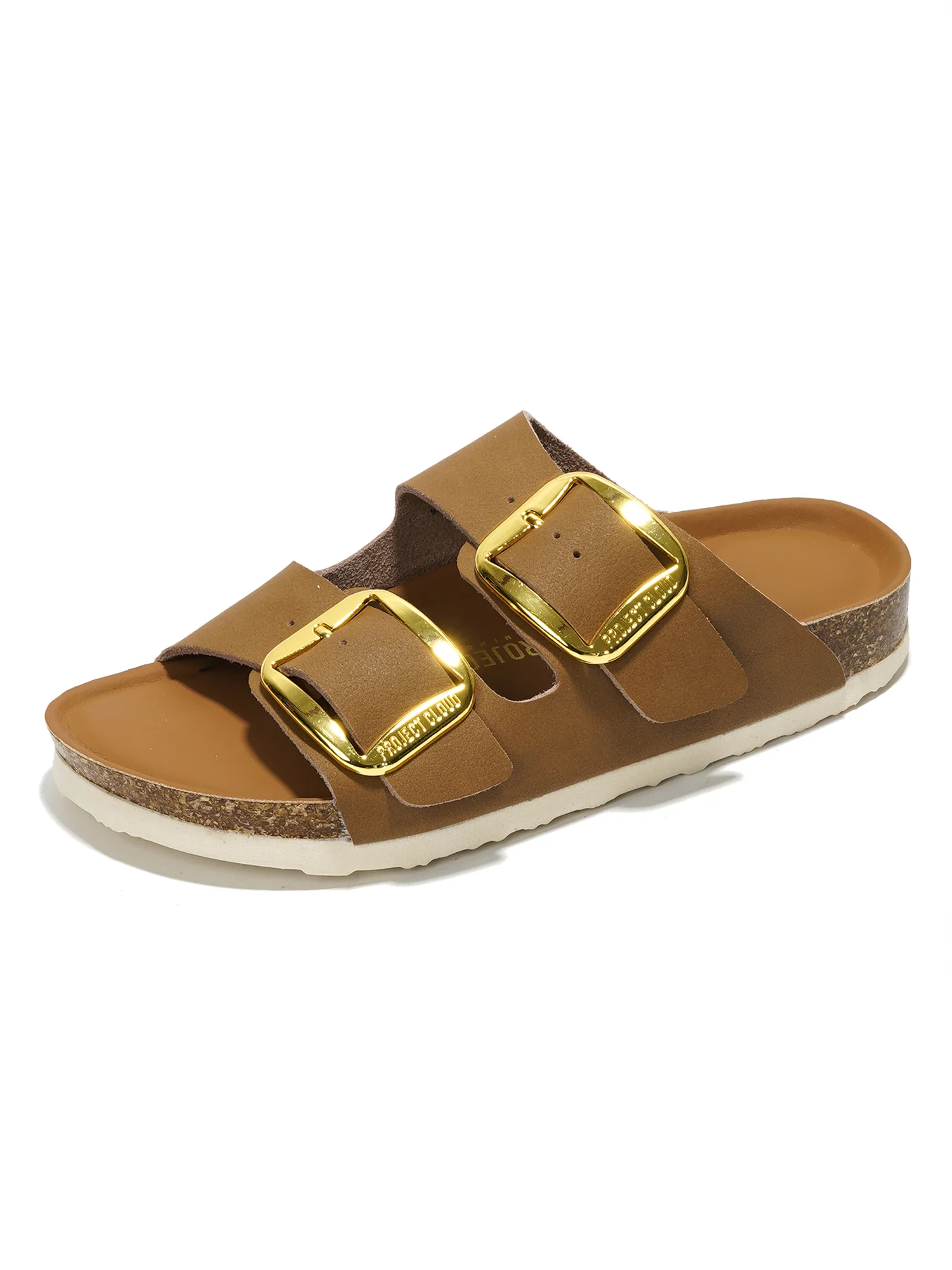 Project Cloud Women's | 100% Genuine Leather Women Flat Sandals | ProjectPlush | Lightweight | Non-Slip - Santorini - Image 89
