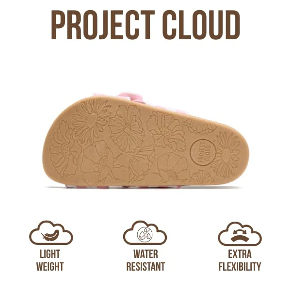 Project Cloud Kids | Eco-Leather Adjustable Buckle Toddler Slides | Plush & Soft Insole | Lightweight | Non-Slip - Beaming Kids - Image 10
