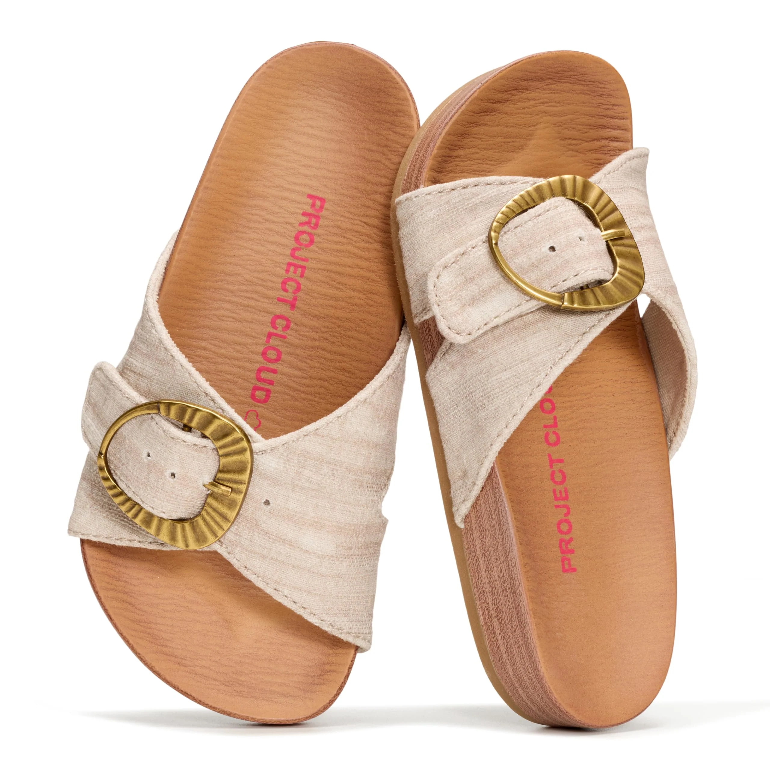 Project Cloud Kids | Eco-Leather Adjustable Buckle Toddler Slides | Plush & Soft Insole | Lightweight | Non-Slip - Beaming Kids - Image 11