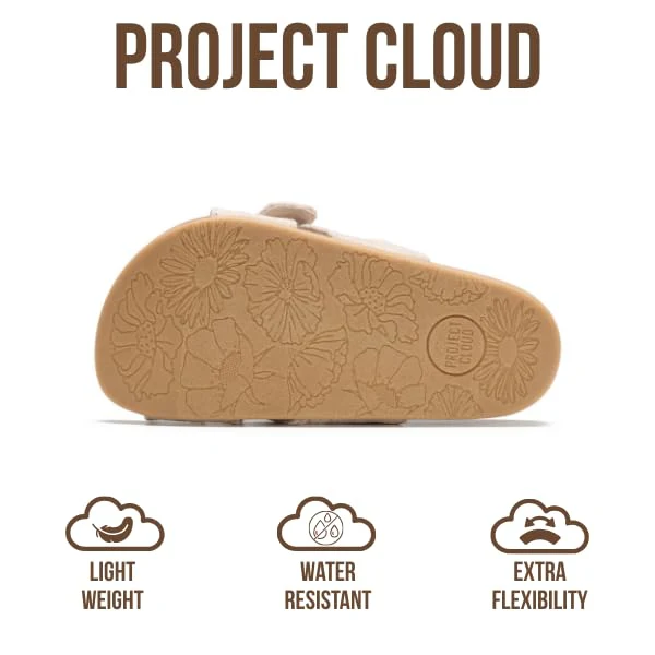 Project Cloud Kids | Eco-Leather Adjustable Buckle Toddler Slides | Plush & Soft Insole | Lightweight | Non-Slip - Beaming Kids - Image 15