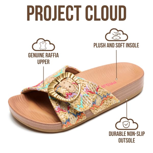 Project Cloud Kids | Eco-Leather Adjustable Buckle Toddler Slides | Plush & Soft Insole | Lightweight | Non-Slip - Beaming Kids - Image 3