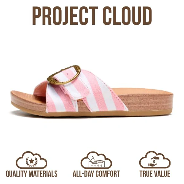 Project Cloud Kids | Eco-Leather Adjustable Buckle Toddler Slides | Plush & Soft Insole | Lightweight | Non-Slip - Beaming Kids - Image 9