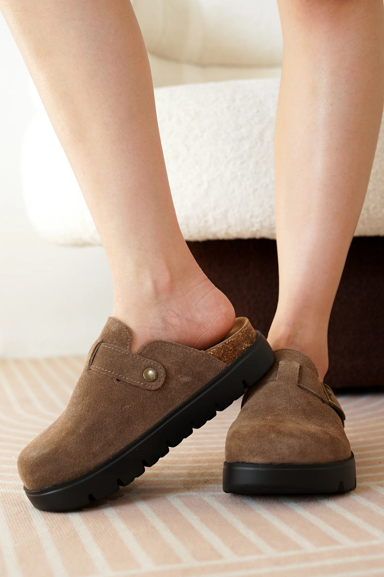 Project Cloud Women's | Genuine Leather Clogs | ProjectPlush | Lightweight | Non-Slip - Benton Chunky - Image 12