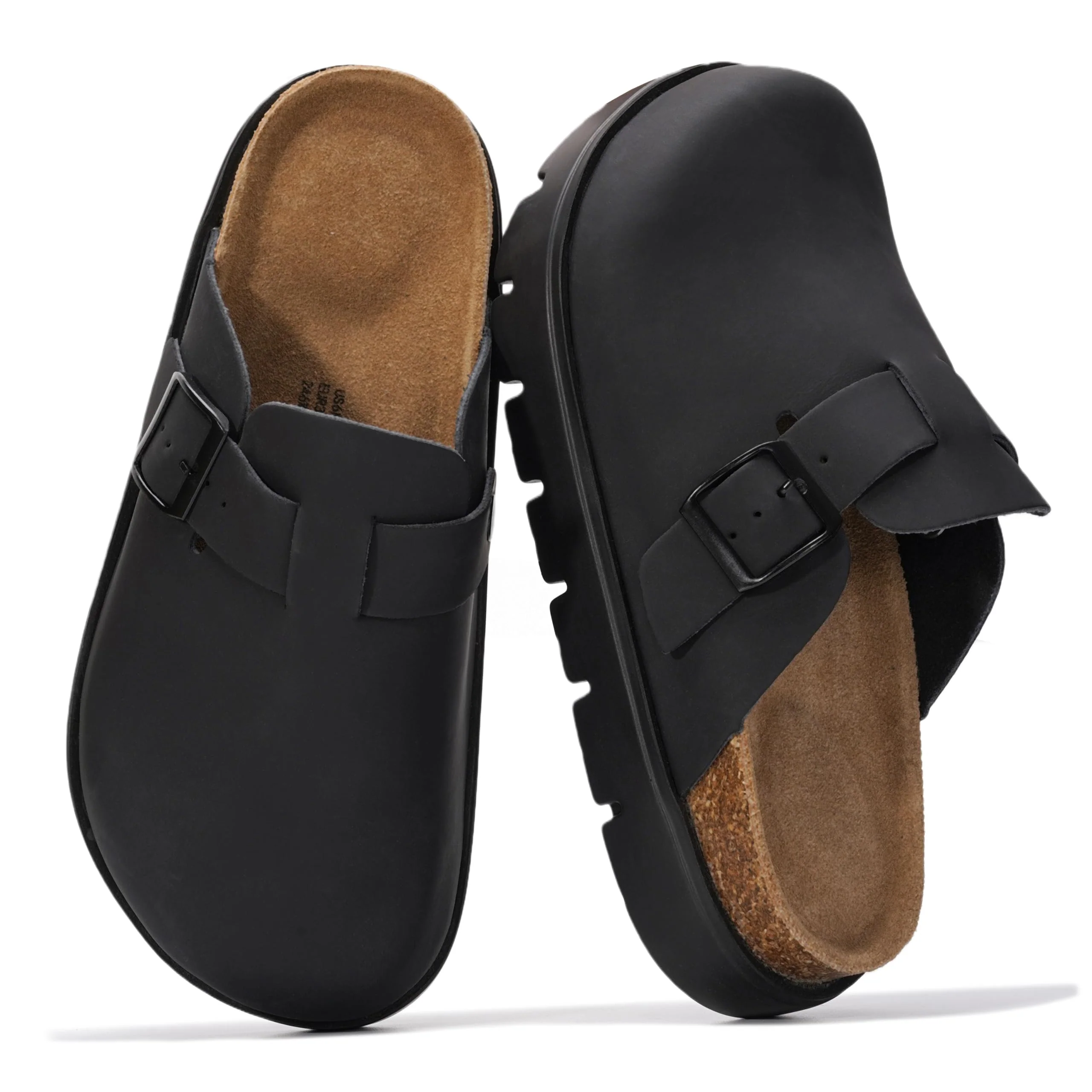Project Cloud Women's | Genuine Leather Clogs | ProjectPlush | Lightweight | Non-Slip - Benton Chunky - Image 13