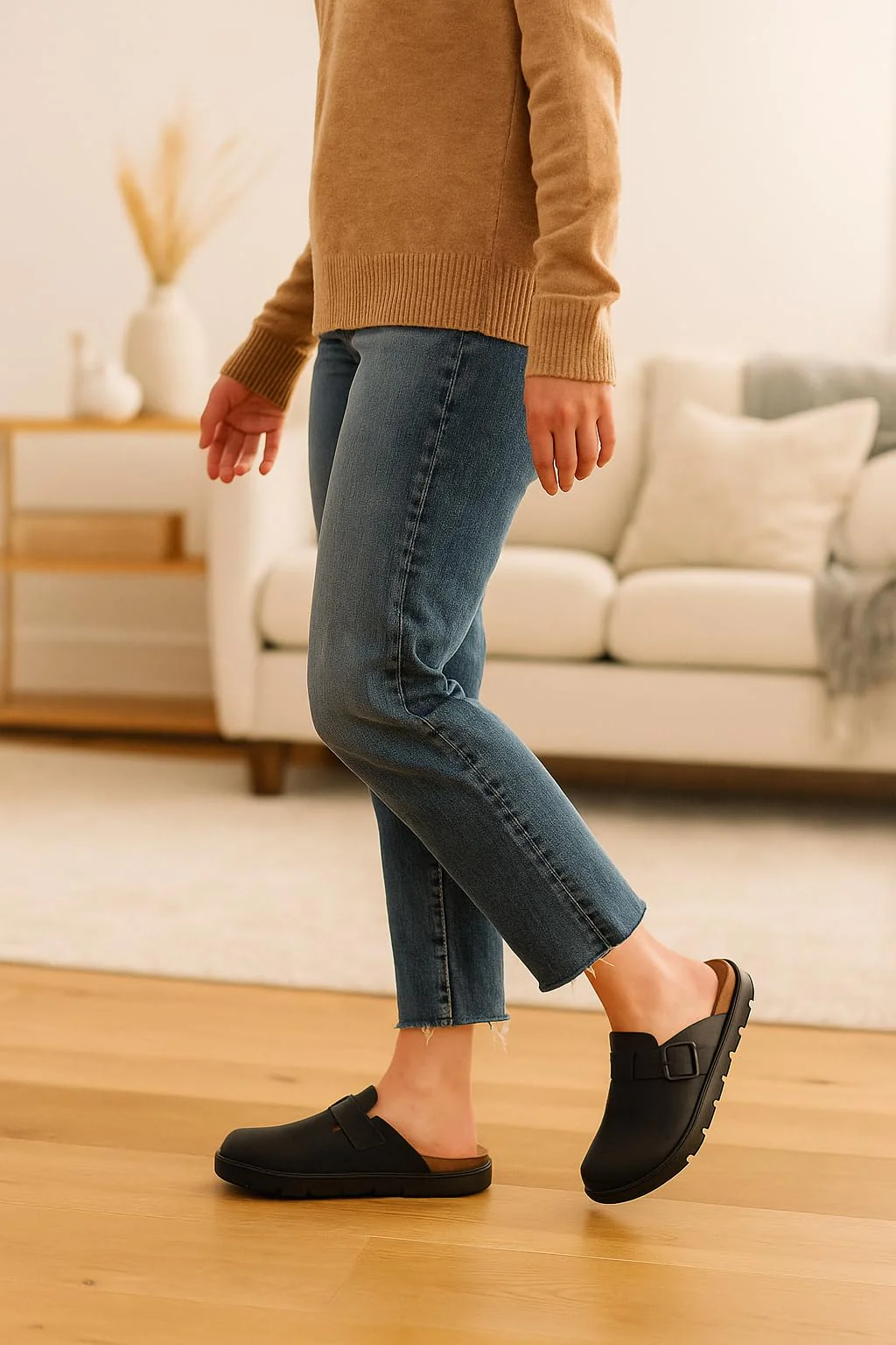 Project Cloud Women's | Genuine Leather Clogs | ProjectPlush | Lightweight | Non-Slip - Benton Chunky - Image 18