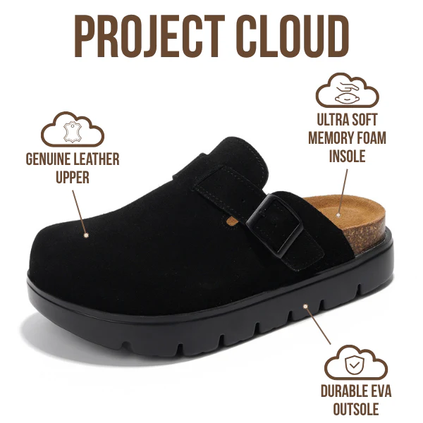 Project Cloud Women's | Genuine Leather Clogs | ProjectPlush | Lightweight | Non-Slip - Benton Chunky - Image 27
