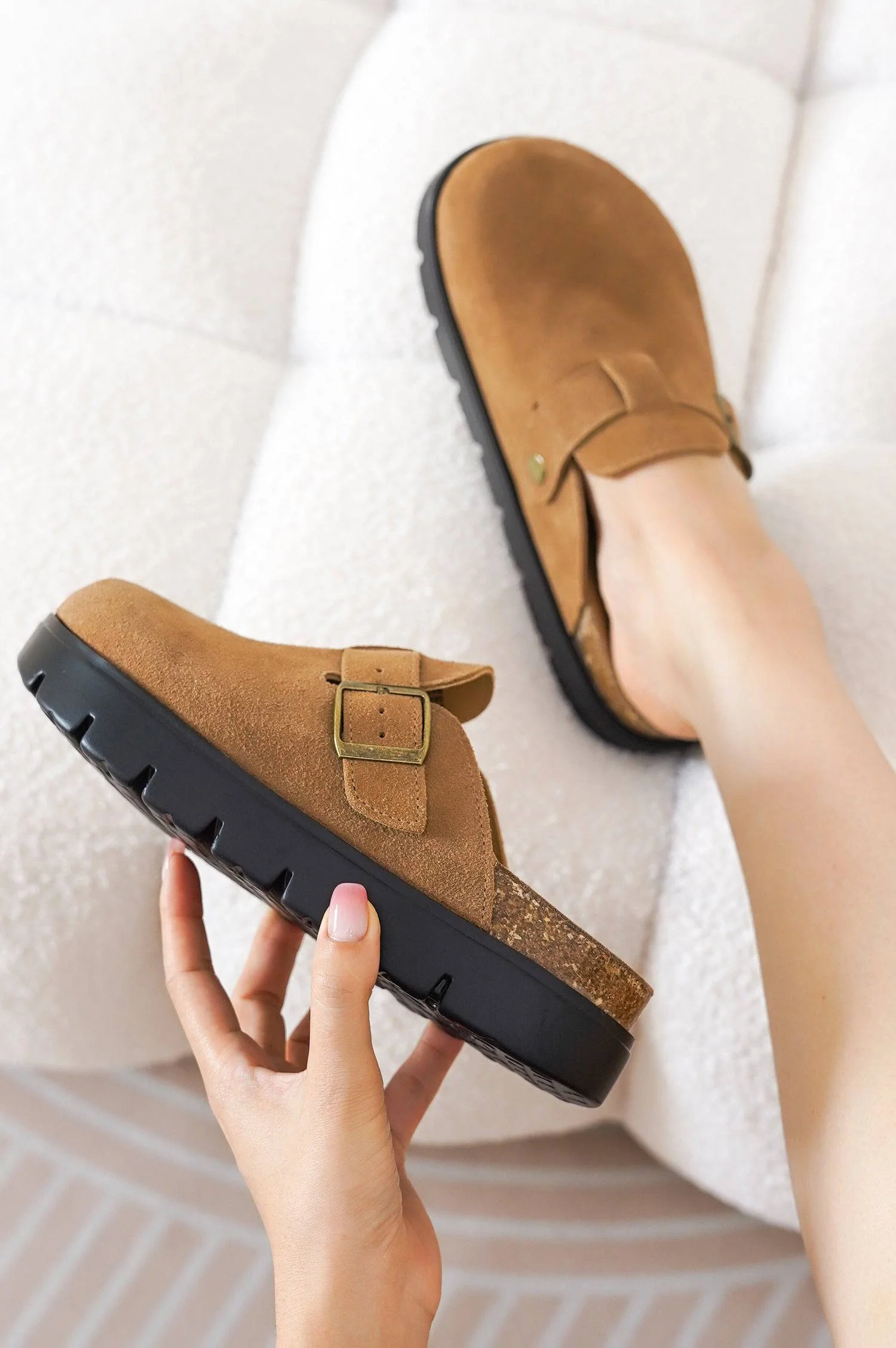 Project Cloud Women's | Genuine Leather Clogs | ProjectPlush | Lightweight | Non-Slip - Benton Chunky - Image 36