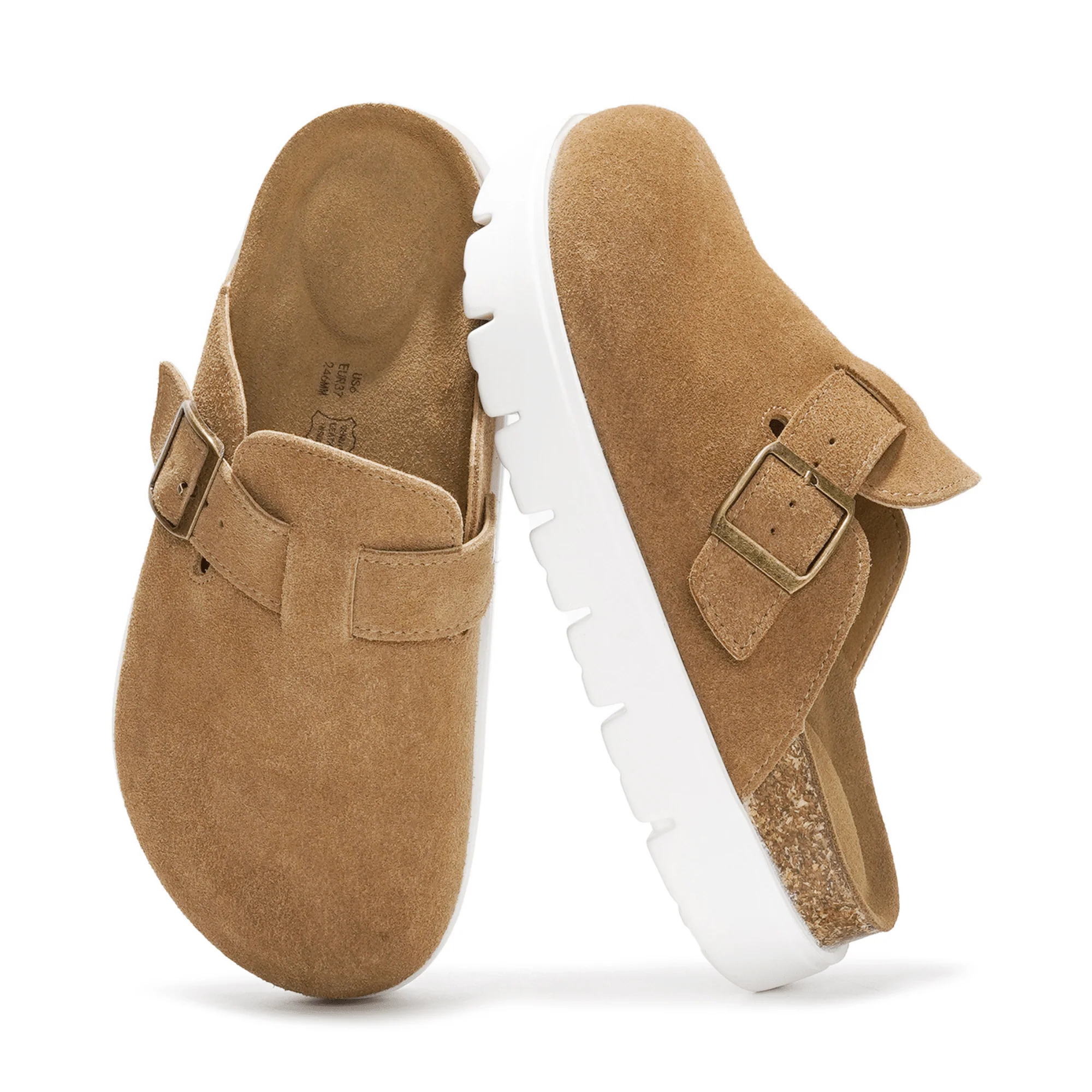 Project Cloud Women's | Genuine Leather Clogs | ProjectPlush | Lightweight | Non-Slip - Benton Chunky - Image 37