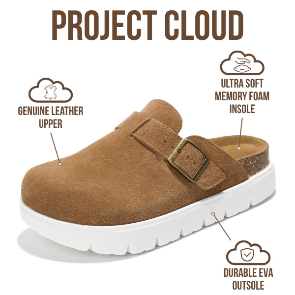 Project Cloud Women's | Genuine Leather Clogs | ProjectPlush | Lightweight | Non-Slip - Benton Chunky - Image 39