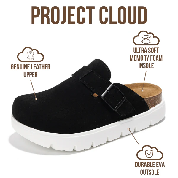 Project Cloud Women's | Genuine Leather Clogs | ProjectPlush | Lightweight | Non-Slip - Benton Chunky - Image 45