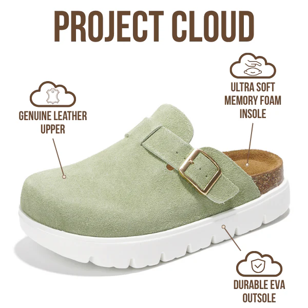 Project Cloud Women's | Genuine Leather Clogs | ProjectPlush | Lightweight | Non-Slip - Benton Chunky - Image 51