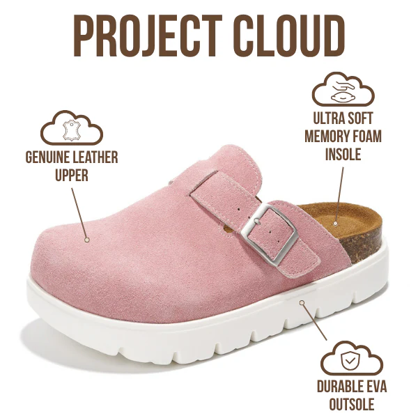 Project Cloud Women's | Genuine Leather Clogs | ProjectPlush | Lightweight | Non-Slip - Benton Chunky - Image 57