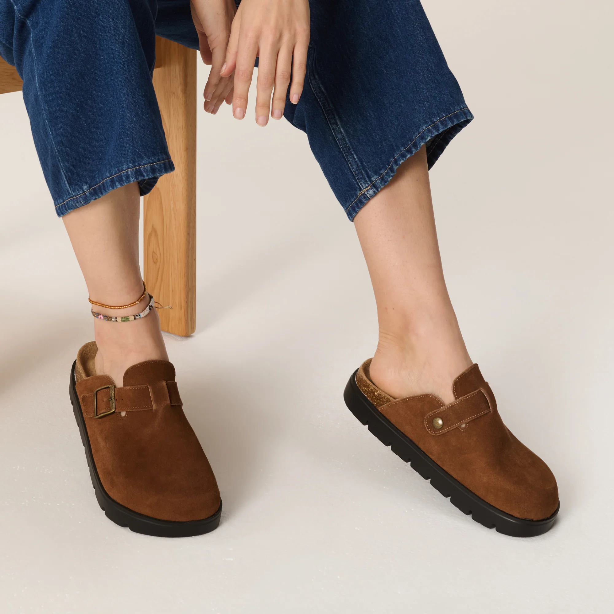 Project Cloud Women's | Genuine Leather Clogs | ProjectPlush | Lightweight | Non-Slip - Benton Chunky - Image 6