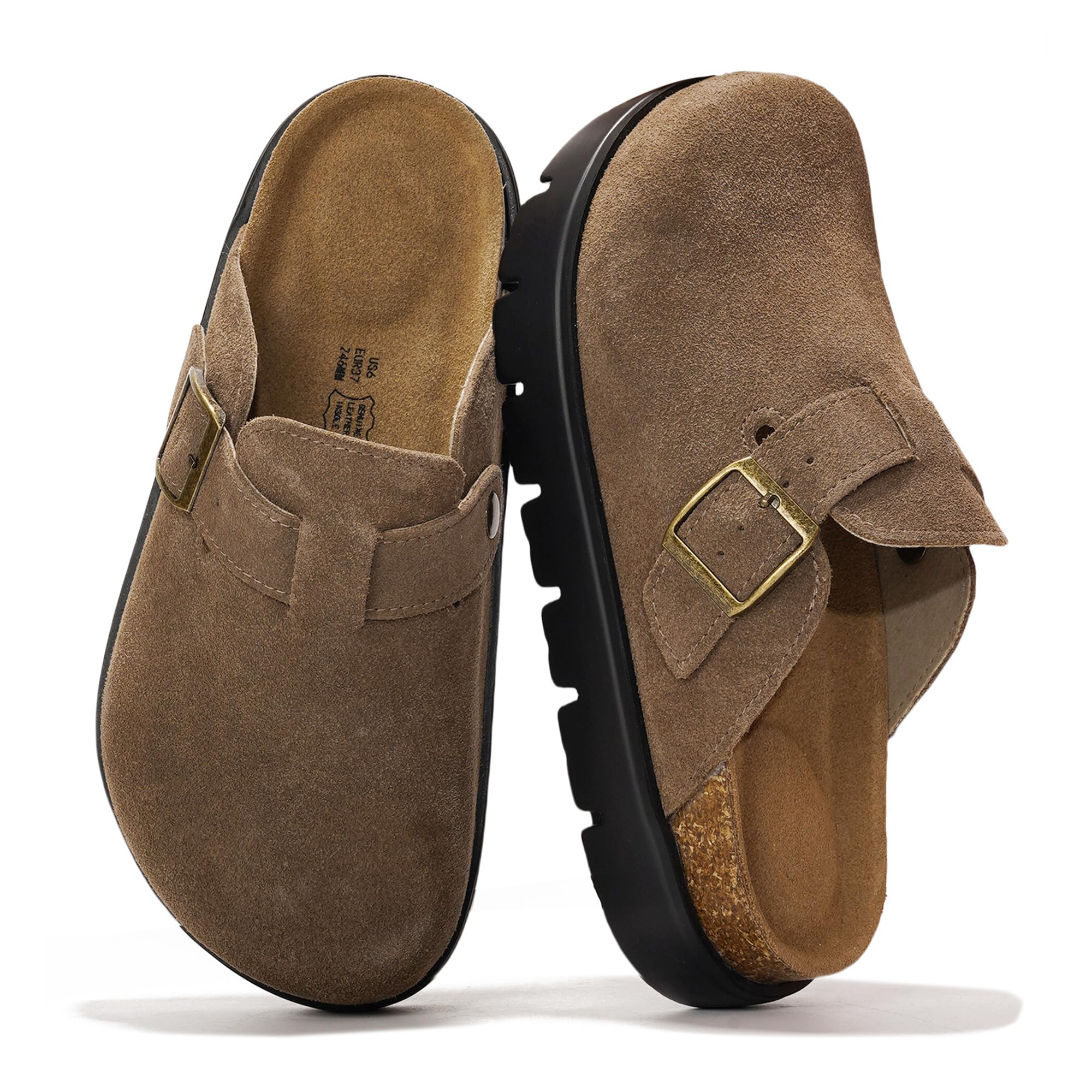 Project Cloud Women's | Genuine Leather Clogs | ProjectPlush | Lightweight | Non-Slip - Benton Chunky - Image 7