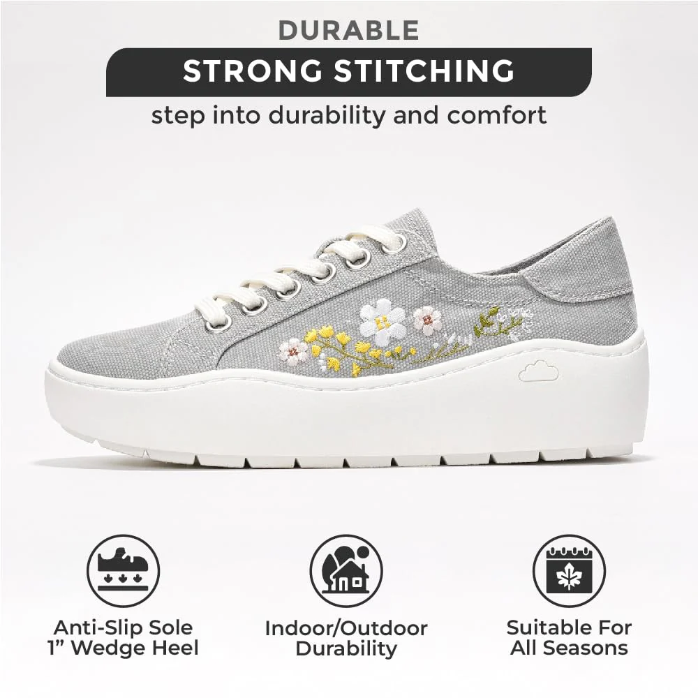 Project Cloud Women's | Lace-up Platform Sneakers | ProjectPlush邃「 | Lightweight | Non-Slip - Bossy - Image 16
