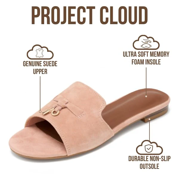 Project Cloud Women's | Genuine Leather Sandals Women Dressy | Memory Foam | Lightweight | Non-Slip - Cannes - Image 13