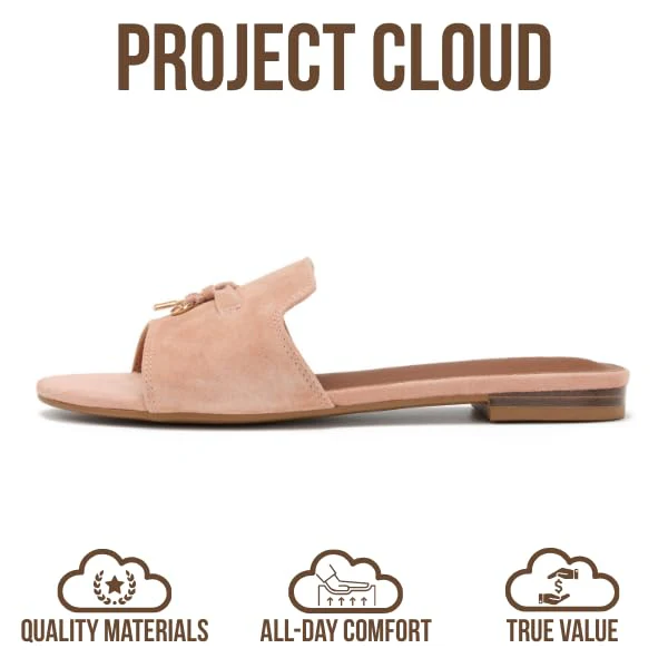 Project Cloud Women's | Genuine Leather Sandals Women Dressy | Memory Foam | Lightweight | Non-Slip - Cannes - Image 14
