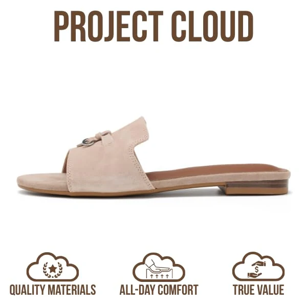 Project Cloud Women's | Genuine Leather Sandals Women Dressy | Memory Foam | Lightweight | Non-Slip - Cannes - Image 19
