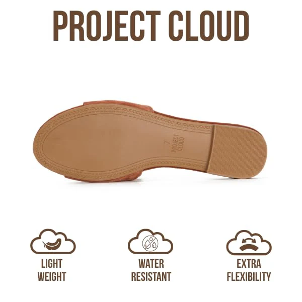 Project Cloud Women's | Genuine Leather Sandals Women Dressy | Memory Foam | Lightweight | Non-Slip - Cannes - Image 35