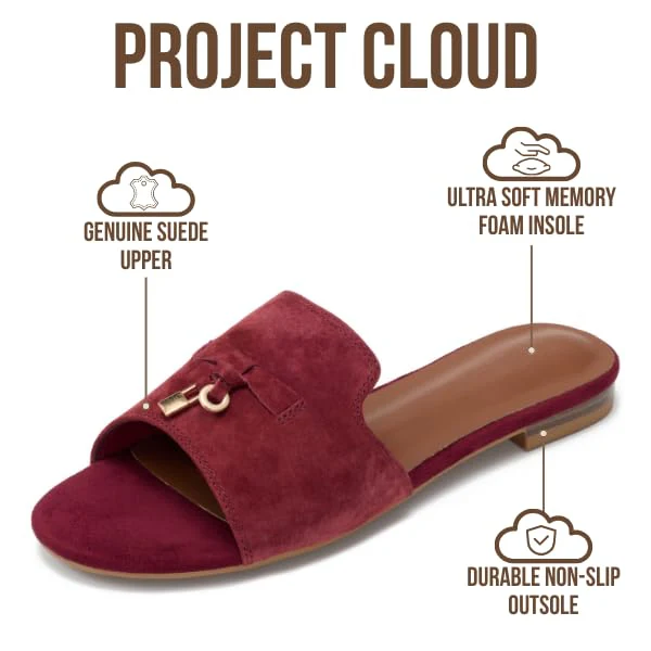 Project Cloud Women's | Genuine Leather Sandals Women Dressy | Memory Foam | Lightweight | Non-Slip - Cannes - Image 43