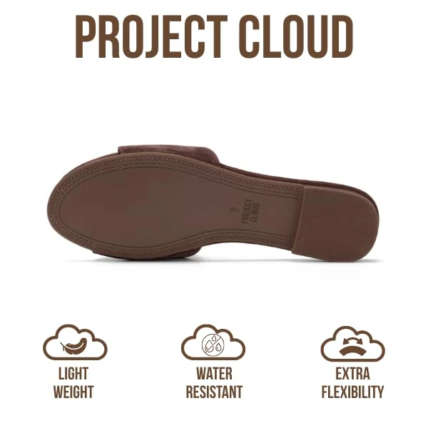 Project Cloud Women's | Genuine Leather Sandals Women Dressy | Memory Foam | Lightweight | Non-Slip - Cannes - Image 5